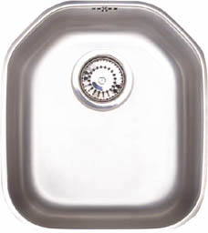 Astracast Sink Echo S1 large bowl brushed steel undermount kitchen sink.