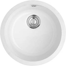 Astracast Sink Lincoln round undermount ceramic kitchen bowl.