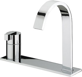 Bristan Chill Basin Mixer with Single Lever Control and Mounting Plate.