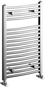 Bristan Heating Rosanna Curved Bathroom Radiator (Chrome). 500x1000mm.