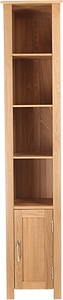 Baumhaus Mobel Tall Bathroom Storage Cabinet (Oak). Size 1800x365mm.