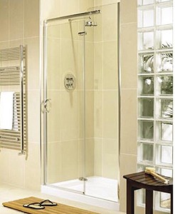 Image Allure 800 right hand inline hinged shower enclosure door and panel.