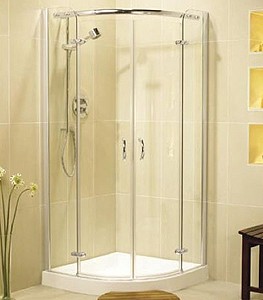 Image Allure 800mm quadrant shower enclosure, hinged doors.