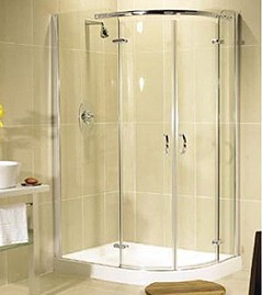 Image Allure Right Handed 900x1200 offset quadrant shower enclosure.