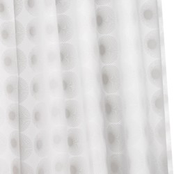 Croydex PVC Hygiene Shower Curtain & Rings (Glow, 1800mm).
