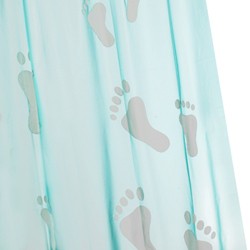 Croydex PVC Shower Curtain & Rings (Big Foot, 1800mm).