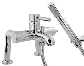 Deva Vision Bath Shower Mixer Tap With Shower Kit And Wall Bracket.