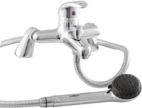 Hydra Bath Shower Mixer With Shower Kit (Chrome, Single Lever)