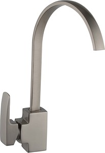 Hydra Adele Kitchen Tap With Single Lever Control (Brushed Steel).