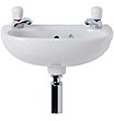 Ideal Standard Studio 2 Tap Hole Wall Hung Basin With Hangers. 355mm.