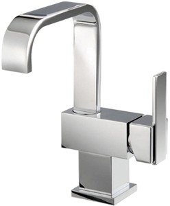 Mayfair Flow Mono Basin Mixer Tap With Click-Clack Waste (Chrome).