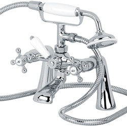 Mayfair Ritz Bath Shower Mixer Tap With Shower Kit (Chrome).