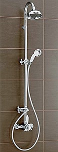 Mayfair Traditional Thermostatic Shower Set With Valve, Riser & Head.