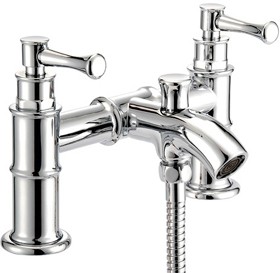 Mayfair Tait Lever Bath Shower Mixer Tap With Shower Kit (Chrome).