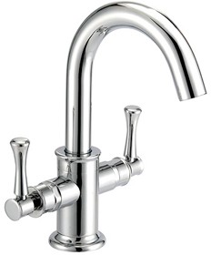 Mayfair Tait Lever Mono Basin Mixer Tap With Pop-Up Waste (Chrome).