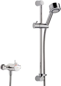 Mira Miniduo Exposed Thermostatic Shower Valve With Shower Kit (Chrome).