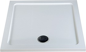 MX Trays Acrylic Capped Low Profile Square Shower Tray. 1000x1000x40mm.