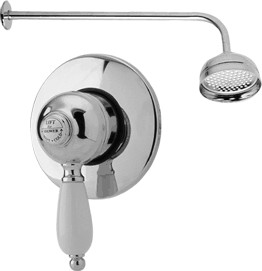 Viscount Manual single lever shower valve with BIR kit (Chrome)