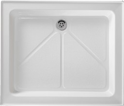 Shires Shower Trays White 900x760mm Rect Shower Tray with 4 Upstands