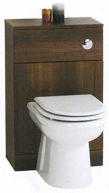 daVinci Monte Carlo complete back to wall toilet set in wenge.
