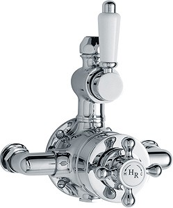 Hudson Reed Traditional Dual exposed thermostatic shower valve.