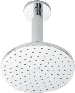 Component Round sheer fixed shower head + ceiling mounting arm.