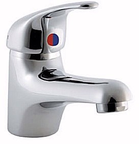 Solo Single lever mono basin mixer tap (Chrome) + Free pop up waste