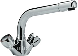 Solo Dualflow mono sink mixer tap (Chrome)