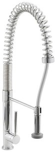 Hudson Reed Kitchen Single lever pre-rinse mixer tap. 737mm high.