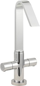 Hudson Reed Clio Dis Cruciform Mono Basin Mixer Tap With Pop Up Waste.