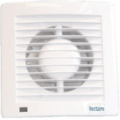 Vectaire Slim Line Axial Standard Extractor Fan. 100mm (White).