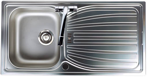 Alto 1.0 bowl satin polished kitchen sink. additional image
