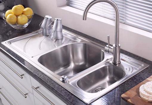 Echo 1.5 bowl stainless steel kitchen sink with left hand drainer. additional image