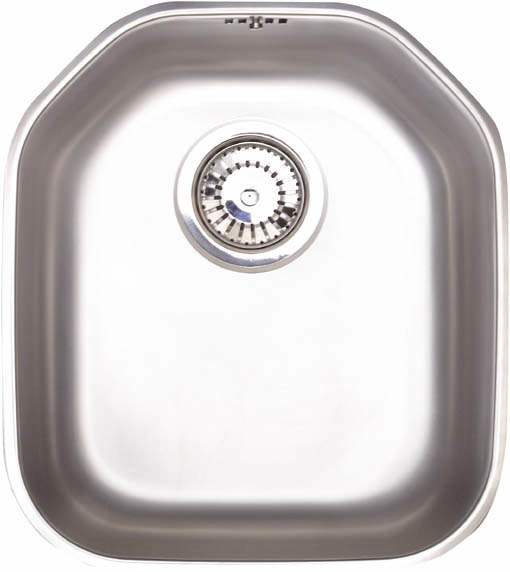 Echo S1 large bowl brushed steel undermount kitchen sink. additional image