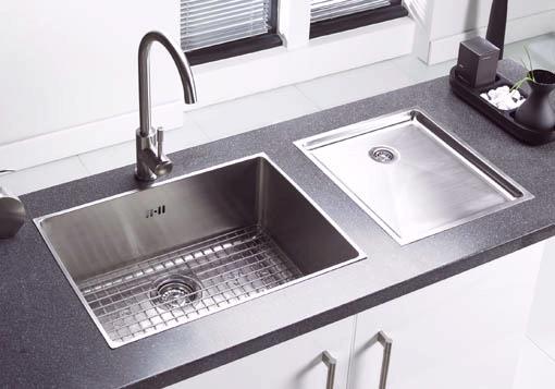 Onyx large bowl flush inset kitchen sink & Extras. additional image