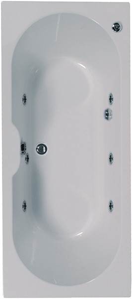 Double Ended Whirlpool Bath. 6 Jets. 1700x700mm. additional image