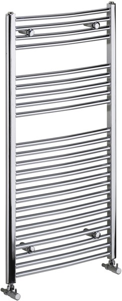 Gina Curved Electric Radiator (Chrome). 600x700mm. additional image