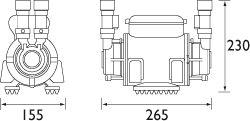 3.0 Bar, Twin Impeller Shower Booster Pump 100. additional image