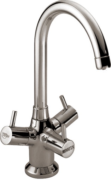 Titanium Modern Water Filter Kitchen Tap (Brushed Steel). additional image