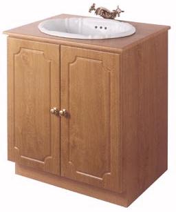 600mm Traditional Vanity Unit (Natural Oak) additional image