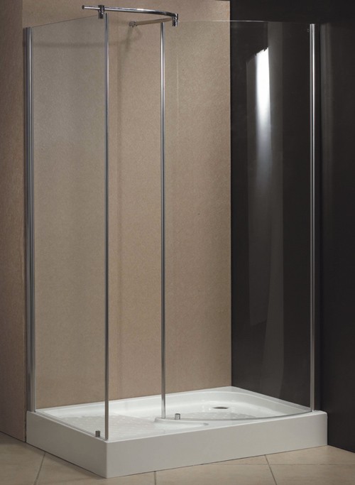 Milano 1200x800 walk-in shower enclosure and tray (right handed). additional image
