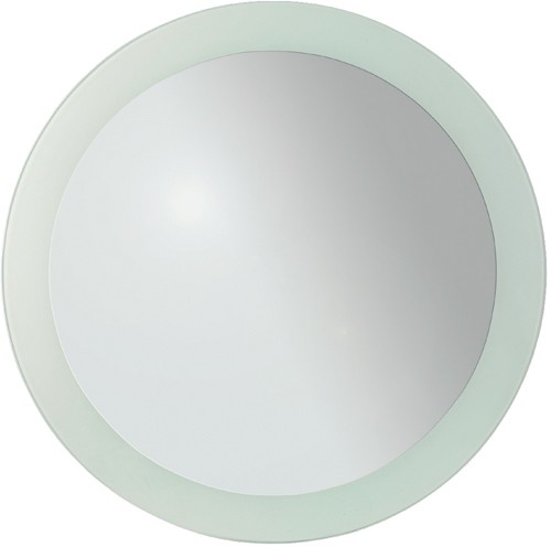 Round Mirror Bathroom Cabinet.  525x525x105mm. additional image
