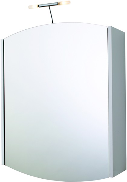 Mirror Bathroom Cabinet, Light & Shaver.  600x730x150mm. additional image