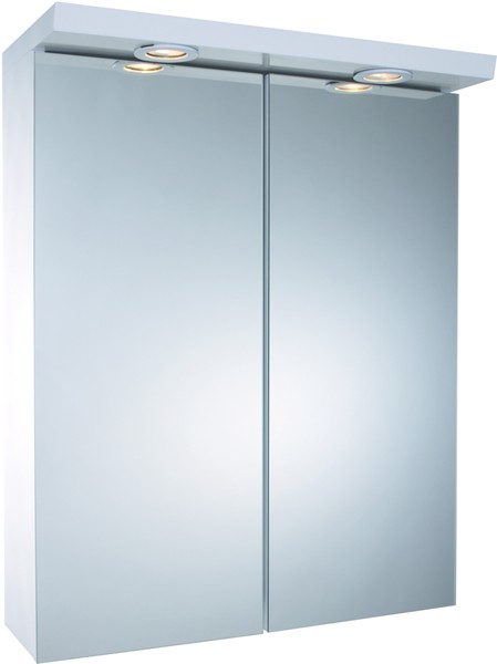 2 Door Bathroom Cabinet With Lights.  550x680x240mm. additional image