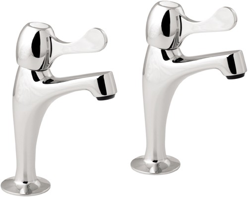 Lever High Neck Sink Taps (Pair). additional image