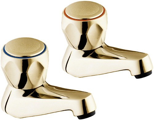Bath Taps (Gold, Pair). additional image