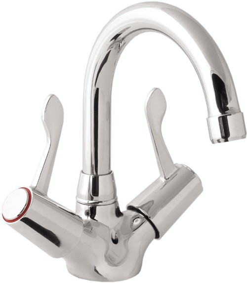 3" Lever Mono Basin Mixer Tap With Swivel Spout. additional image