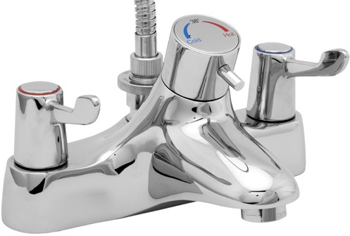 TMV2 Thermostatic Bath Shower Mixer Tap With Shower Kit. additional image