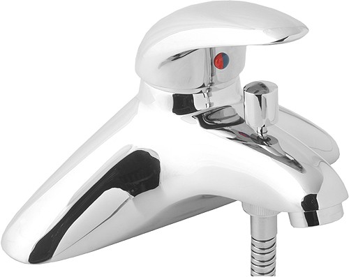 Single Lever Bath Shower Mixer Tap With Shower Kit. additional image