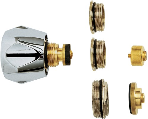 Universal Conversion Tap Head Kit With Metal Handles (Pair). additional image